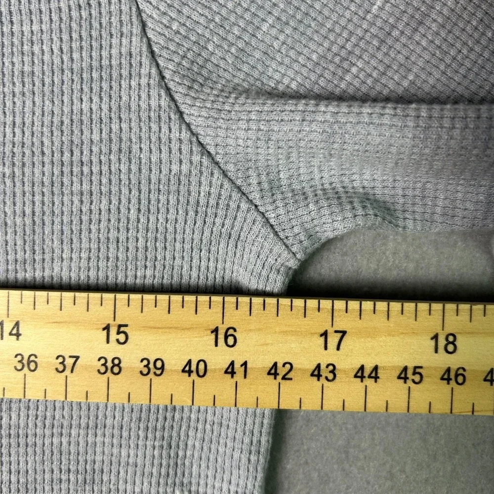 Hurley Shirt Boys 18/20 Gray Thermal Long Sleeve Shirt - Picture 7 of 8